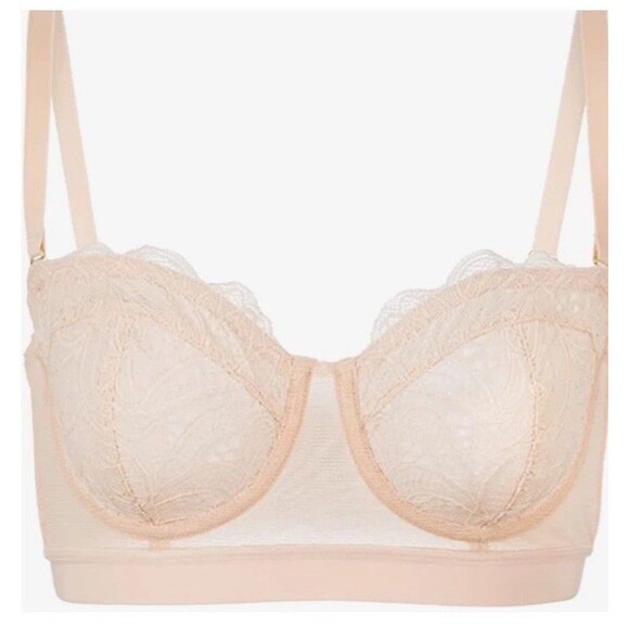 LIVELY Lace Strapless Bra for Women Shapewear Underwire SIZE 38DD - Picture 7 of 9